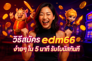 วิธีสมัคร edm66 ง่ายๆ ใน 5 นาที รับโบนัสทันที